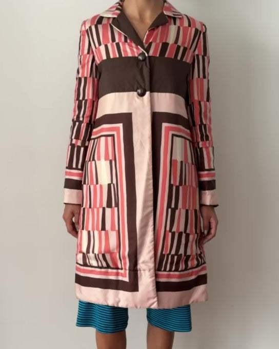 Miu Miu Fall/Winter 2003 Geometric Silk Coat