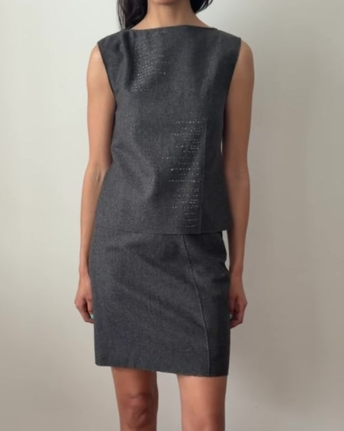 Alberta Ferretti FW1998 Wool Two-Piece Set