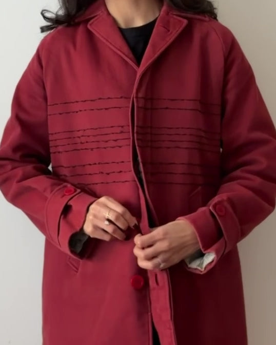 Romeo Gigli 2000s Red Coat