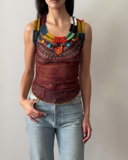 Jean Paul Gaultier SS1994 Mesh Top – Sable Vintage