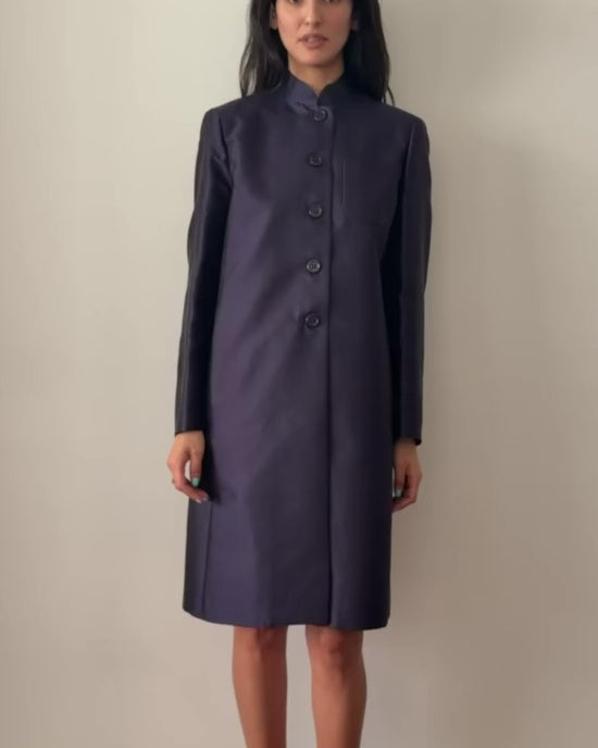 Prada FW1994 Structured Silk Cotton Coat