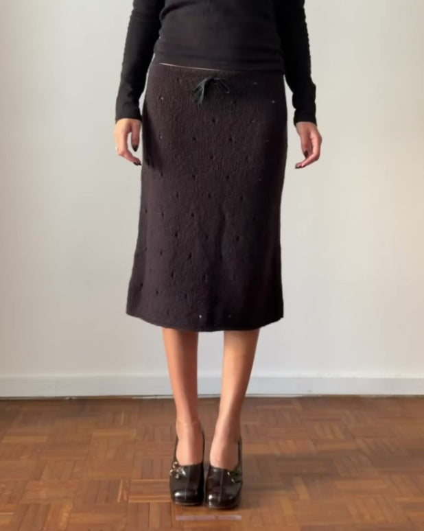 Miu Miu FW2001 Knit Pencil Skirt