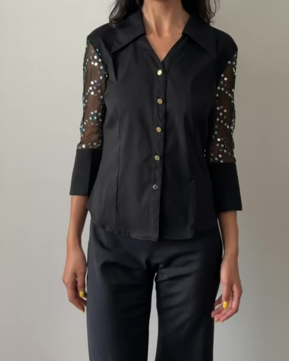 Christian Dior by John Galliano SS2002 Butterfly Embroidered Shirt