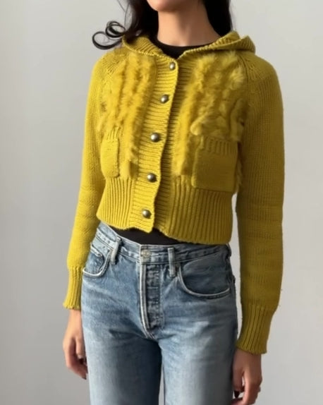 Dior Yellow FW1999 Cardigan