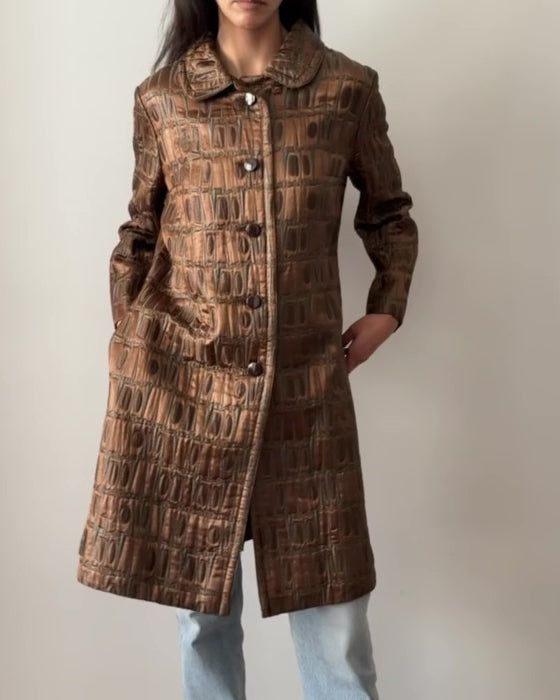Pierre Cardin Création 1966 Broché Swing Coat