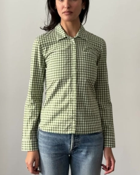 Miu Miu SS2000 Checkered Shirt